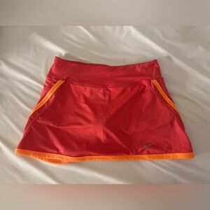 Nike Red Skirt with Orange Trim
